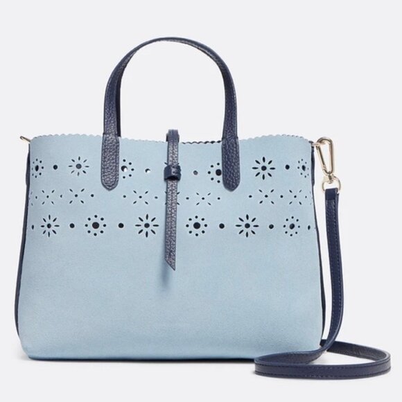 DRAPER JAMES Leather & Suede Reversible Mini Tote - Picture 2 of 10